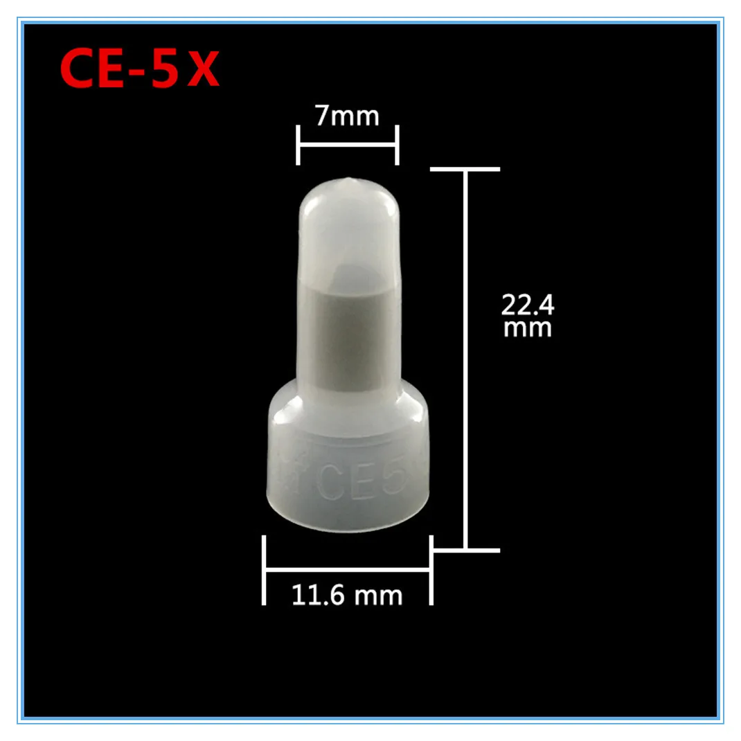 100pcs CE-1X CE-2X CE-5X line cap Tsui terminal cap closed end terminal factory sales volume favorably nylon Crimp Caps For