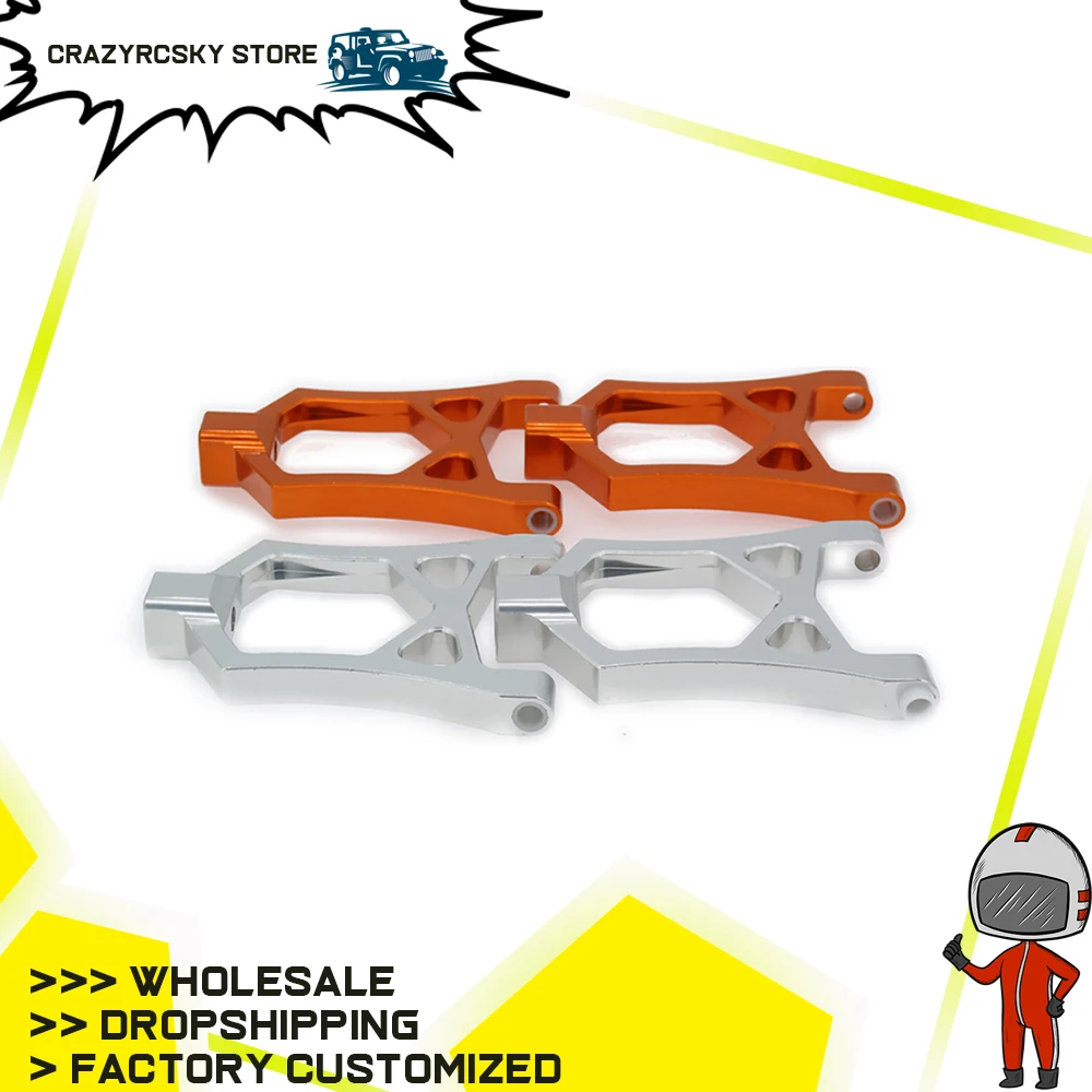 2x Alloy Front Suspension ARM สำหรับงานอดิเรก RC รุ่นรถ 1/5 HPI Baja 85400 RCAWD Suspension A-ARM อลูมิเนียม