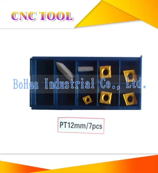 Insert 7pcs for 12mm Titanium indexable carbide cuter tool set, 7pcs/kit,wholesale