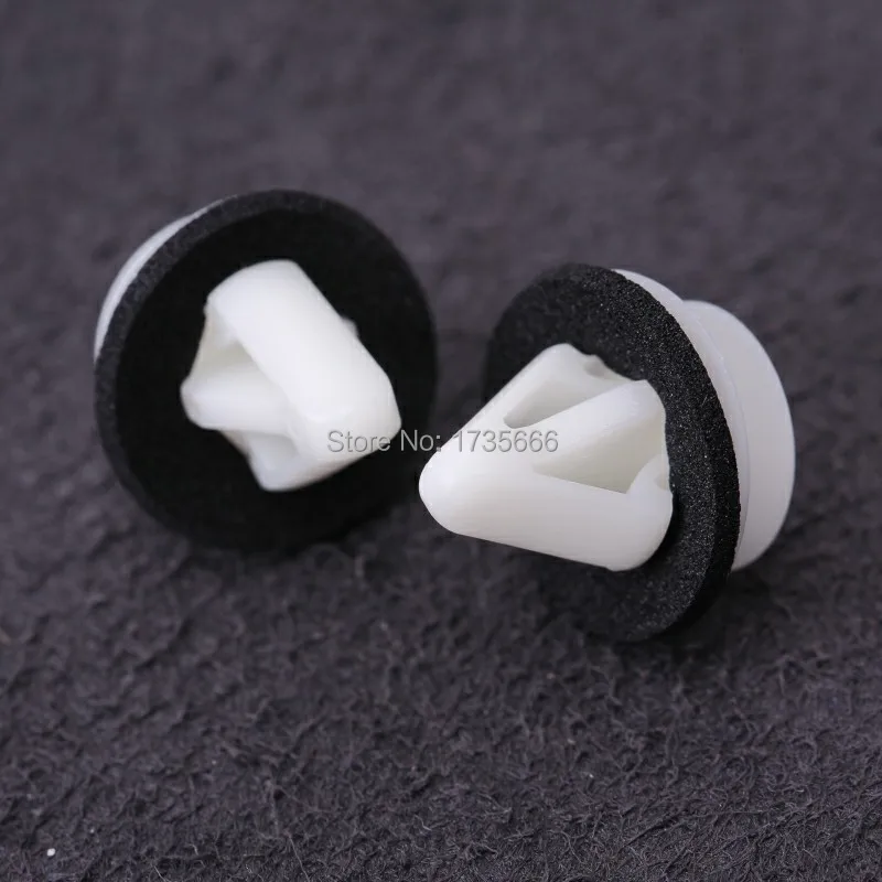 100Pcs  Exterior Door Plastic Trim Moulding Panel Skirt Trim Clips Fastener with Sealer For Mazda CX-7, Miata & Protege 2001-On