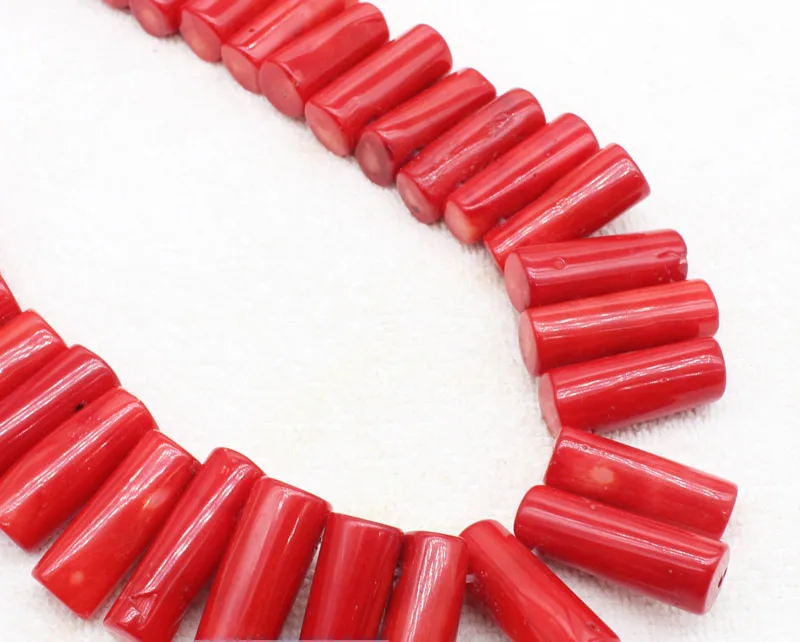 Wholesale Good Guality! 8-10x25-36mm Red Coral Freeform Loose Beads 20pcs,BeadsFor DIY Jewelry Making ! wholesale for all items!