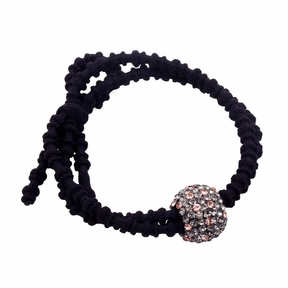 Fashion Rhinestone Hairties Elastic Hair Bands for Girls and Women  Pony Hair Elegant Hair Ropes