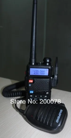 New Baofeng Asli Speaker dengan baofeng uv 5r VHF/UHF dual band radio FM radio LED Senter SOS + baofeng baterai antena