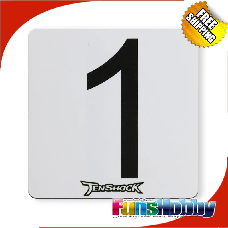 Tenshock Number(1 to 8)Plate For RC Boat Race TS-HMP-01