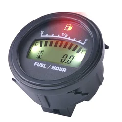 LCD Fuel Gauge DC Powered Hour Meter For Motorcycle Jet Ski Marine Pit Bike Motorbike Generator Engine FM001