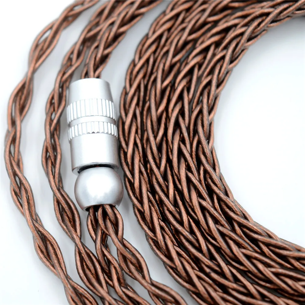 BQEYZ 8 Core Single Crystal Copper-plated Sliver Wire 0.78mm mmcx Upgarted Earphones Cable for TFZ CCA KZ LZ TIN HIFI