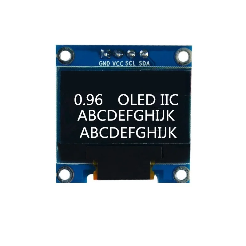 0.96 بوصة IIC المسلسل الأبيض OLED وحدة عرض 128X64 I2C SSD1306 12864 LCD لوحة الشاشة GND VCC SCL SDA 0.96 "لاردوينو