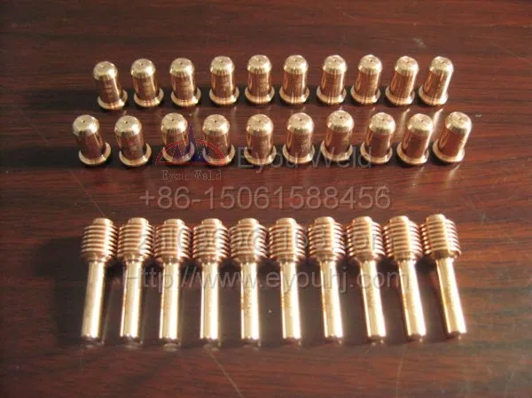 

70pcs 30A Consumables(Nozzle 220480+ Electrode 220478)for Plasma Cutting Machine, T30v Torch [PMX30]