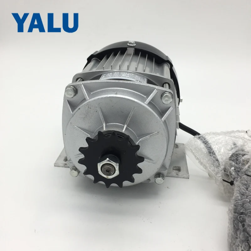 YALU BM1418ZXF 500W 48V Brushless Electric Rickshaw Permanent Magnet BLDC Tricycle Motor for Electric Buggy Trick Motor Kit