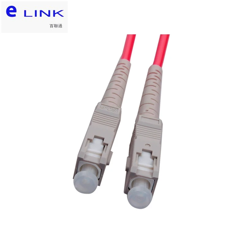 Оптоволоконные патч-корды LC UPC/SC UPC, 20 шт., дуплексный многомодовый кабель 2,0 мм, мкм, оптоволоконный перемычка, бесплатная доставка ELINK