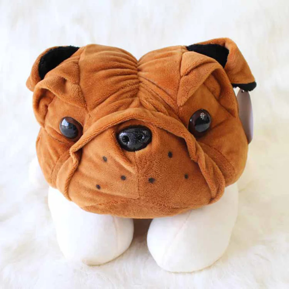 20cm Plush bulldog shar pei dog Toy stuffed animal doll pendant baby kids friend birthday gift present home car decor