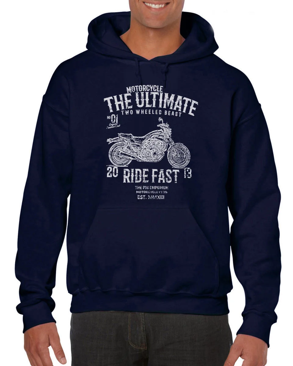 2019 Newest Fashion Ultimate Japan Motorbike VMAX 1200 Full Power Old School Inspired Motorcycle Art Hoodies Sweatshirt