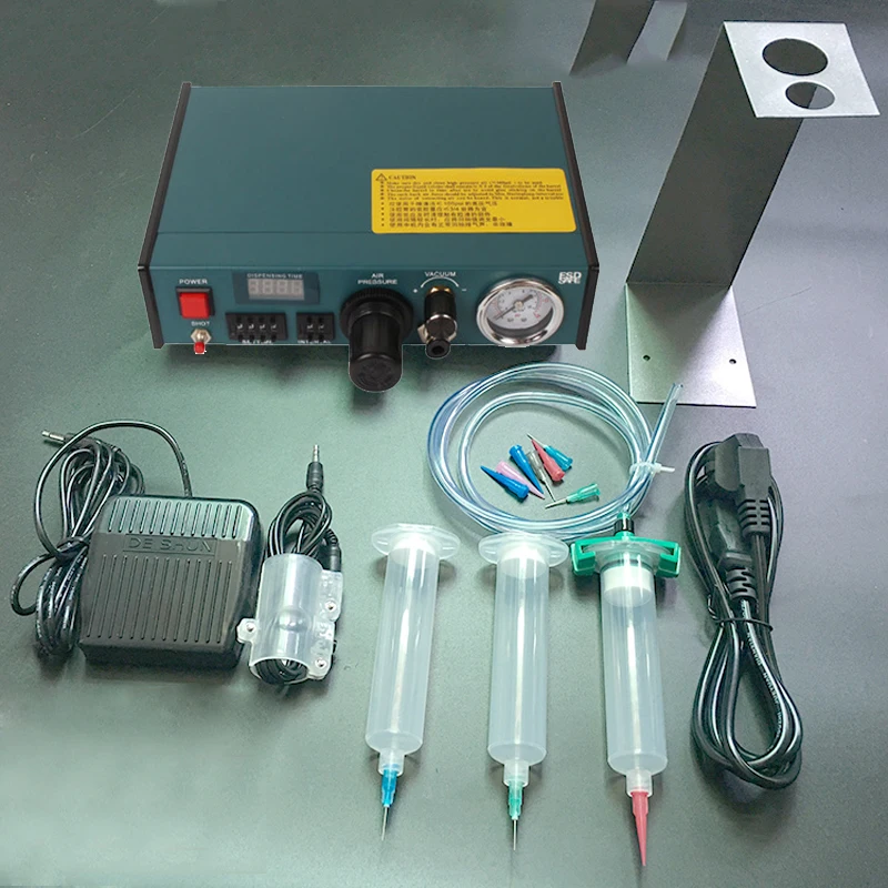 1-78 PSI Auto Glue Dispenser 110V 983A PCB Solder Paste silica gel Liquid Adhesive Controller Fluid Dropper