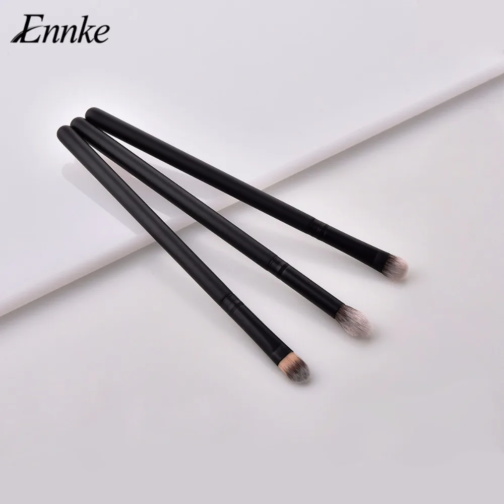 ENNKE Makeup Brushes 3 Pcs Professional Eye Use Brushes 18cm Eyeliner Eyebrow Eyeshadow Beauty Cosmetic Set Oogschaduw Kwasten