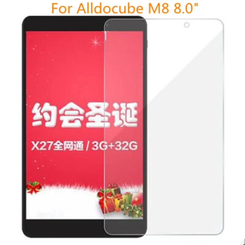 Tempered Glass For ALLDOCUBE M8 8.0 inch tablet pc ,Screen Protector film For ALLDOCUBE Iplay8 Pro