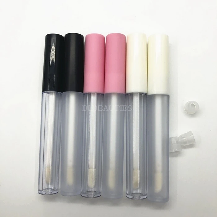 

1000pcs/lot 2.5ml Mini Clear Lip Gloss Refillable Bottle, DIY Round Clear Frosted Lipgloss Tube, Empty Liquid Lipgloss Container