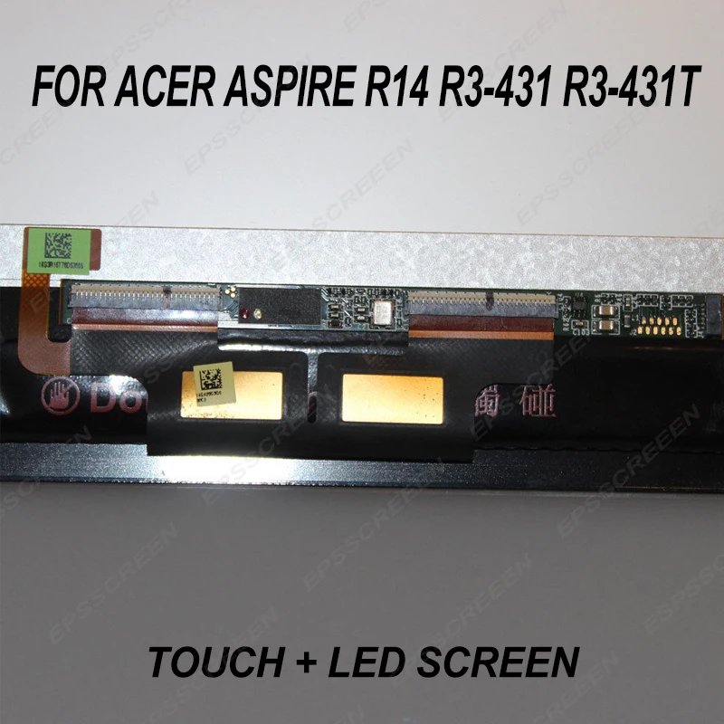 Remplacement pour Acer Aspire R14 R3-431 R3-431T Tactile LED Écran LCD Digitizer Assembly affichage sens panneau de verre