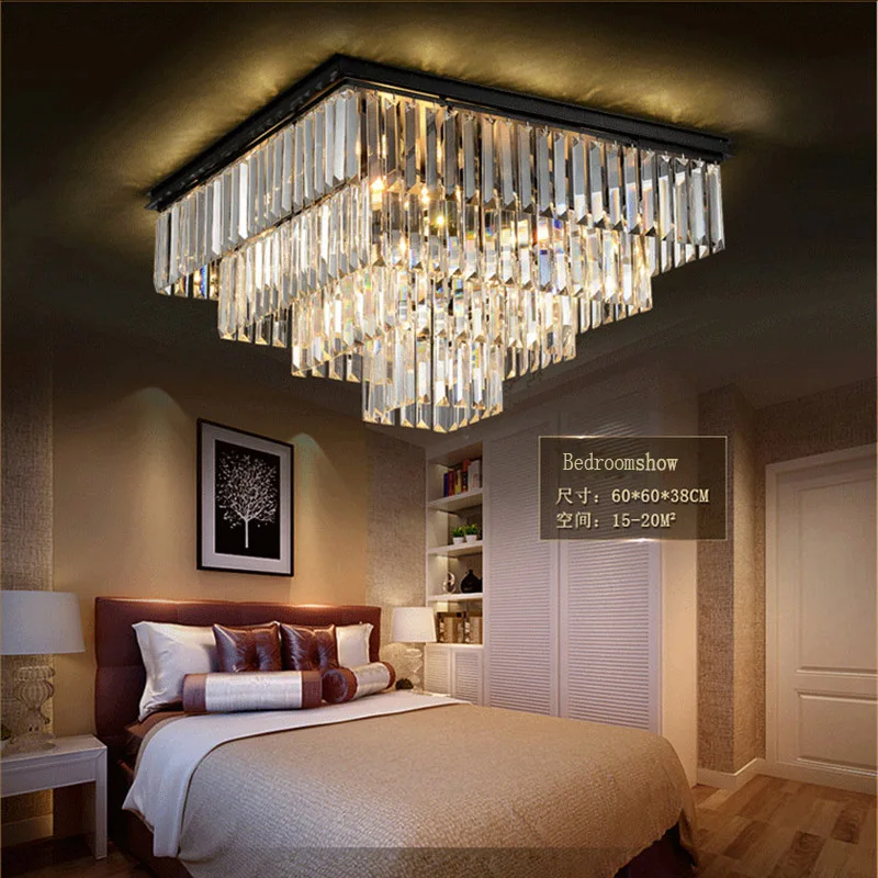 Crystal Led Ceiling Light Large chandelier Luxury crystal hanging light Fashion chandelier crystal lamp Modern Large chandeliers