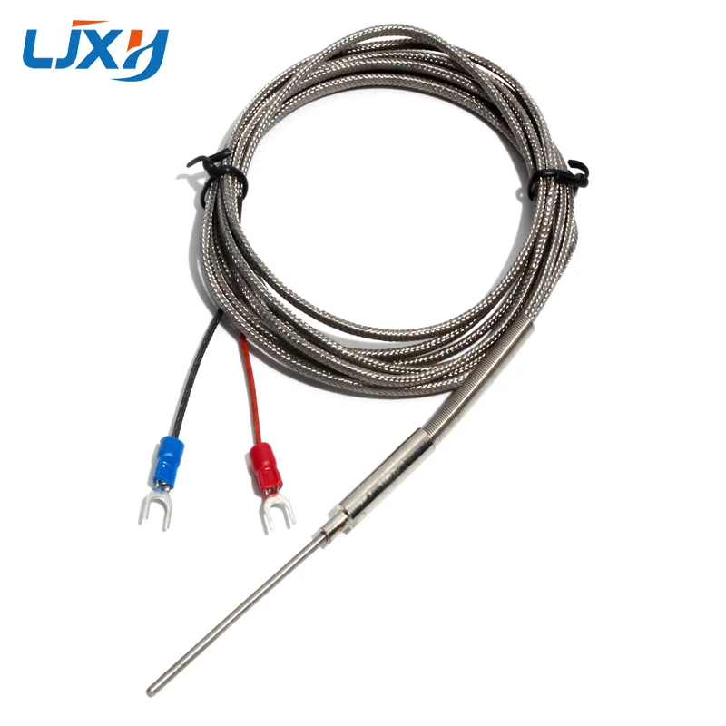 LJXH 2x50mm/100mm/150mm/200mm Thermocouple Temperature Sensors 1m/2m/3m/4m/5m