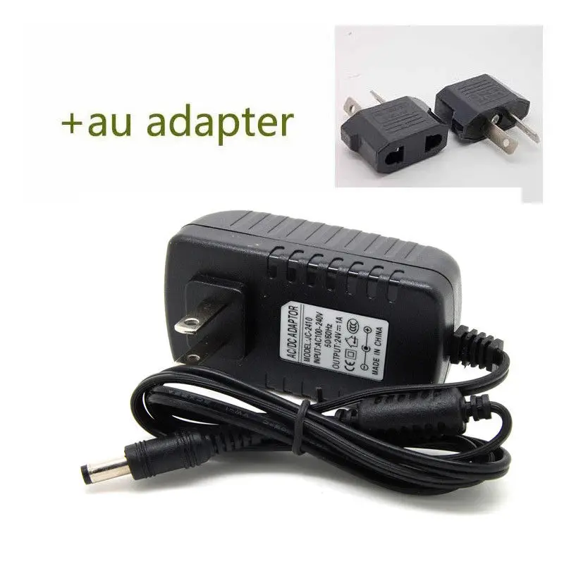 US Plug AC100-240V To DC 24V 1A Power Supply Charger Converter Adapter 5.5mm