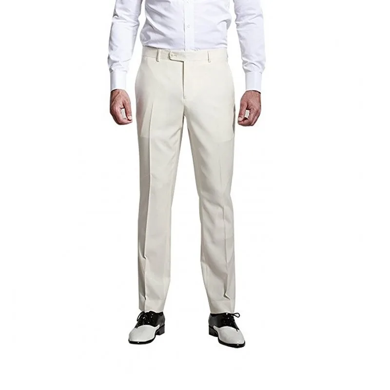 

Brand Custom Made Pants Straight-Fit Trousers Mens/Bridegroom/Best Man Wedding/Evening Plain Front Pant KZ4