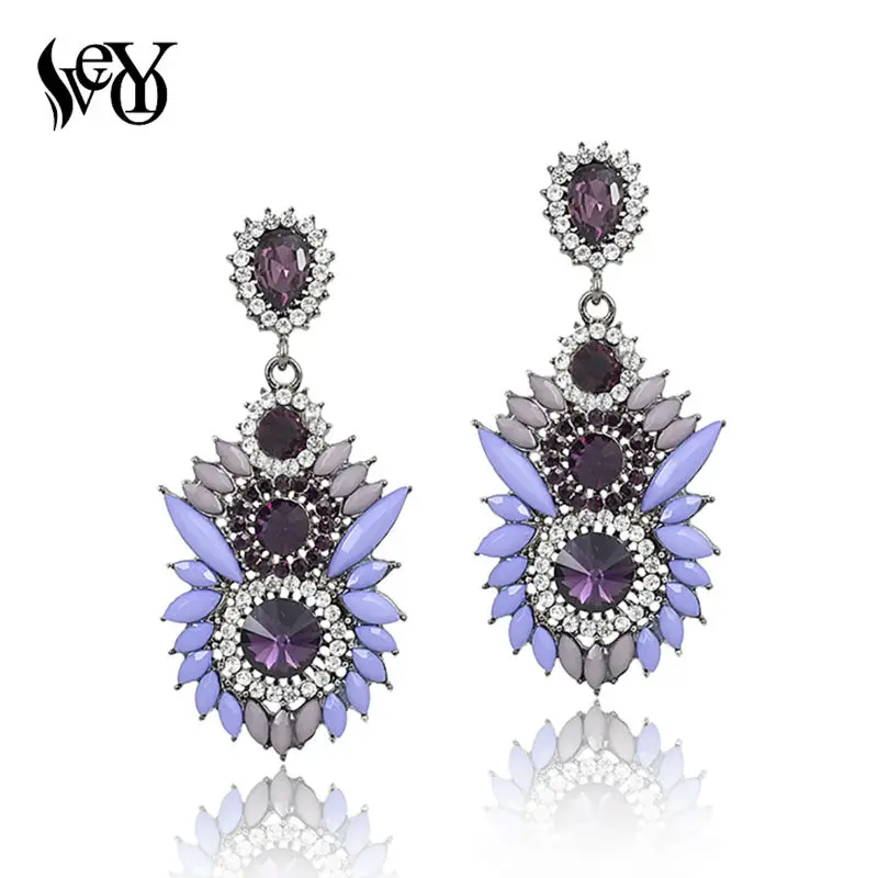 VEYO Acrylic Crystal Earrings For Women Vintage Drop Earrings Trendy Hot Sale High Quality Brincos Pendientes