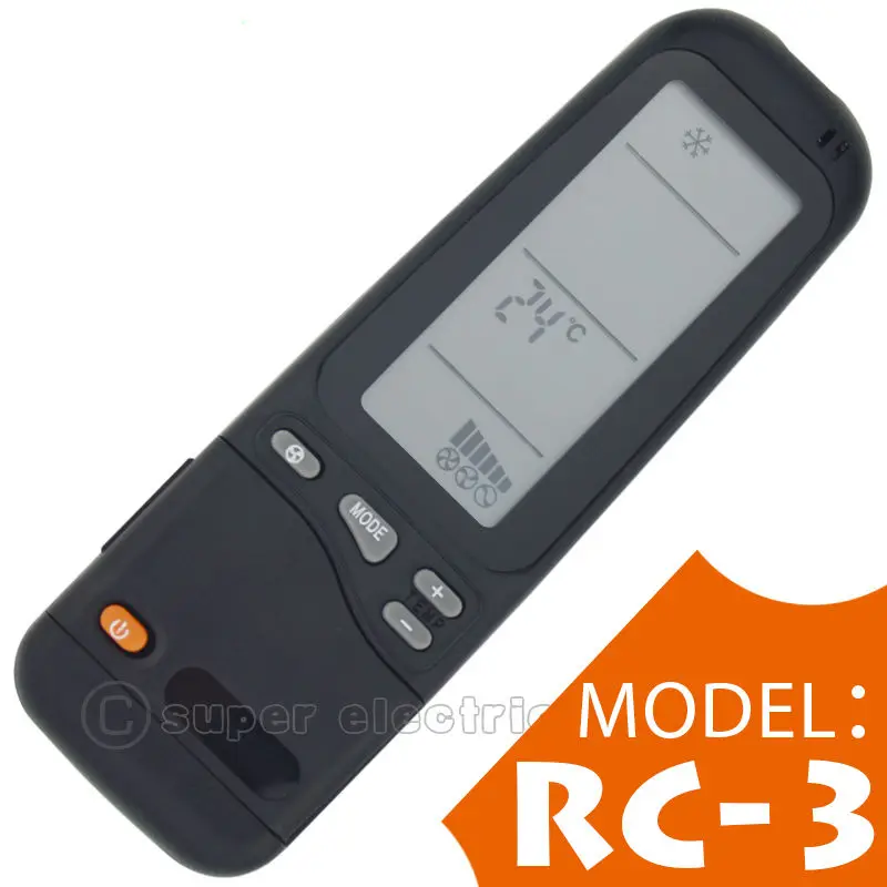 

Air Conditioner Remote Control for Airwell Electra RC-3 RC-4 RC-7