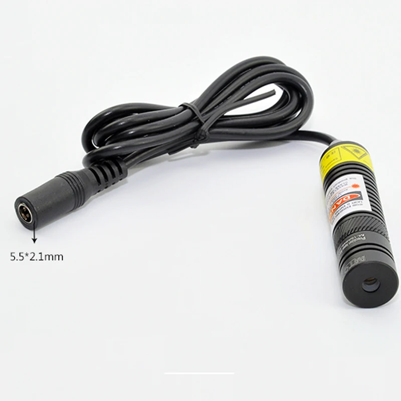 Focusable 650nm 10 mw Rode Laser Dot Module voor Kleren Snijden/Hout Snijden Mechanische Positionering