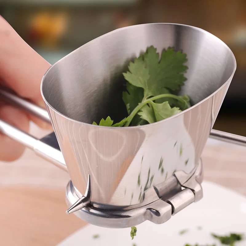 1PC Vanilla Vegetable Grinding Tools Herb Grinder Stainless Steel Parsley Shredder Coriander Chopper Spice Mill Pepper OK 1056