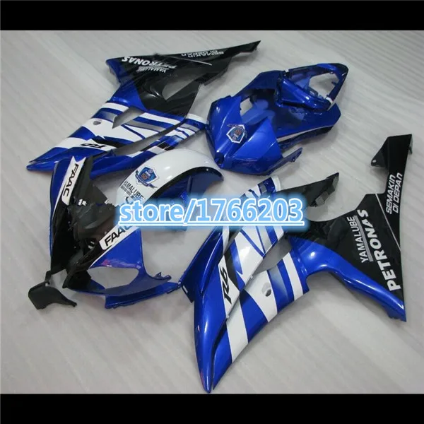 

Injection Body For YZFR6 2006 2007 YZF600 YZF R6 06-07 Blue white YZF R 6 YZF 600 YZF-R6 06 07 Fairing Blue black Kit Ning