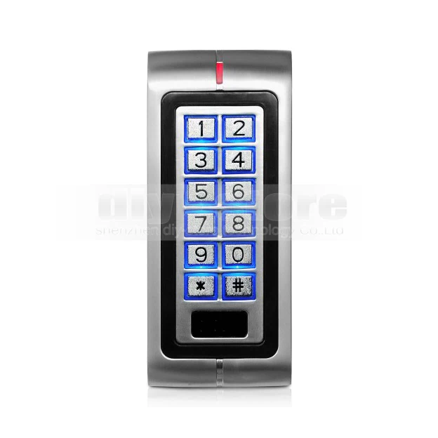 DIYSECUR Nieuwe Metal Case 125 KHz Rfid-lezer Keypad Access Controller Voor Huis/Kantoor Veiligheid Gebruik K2