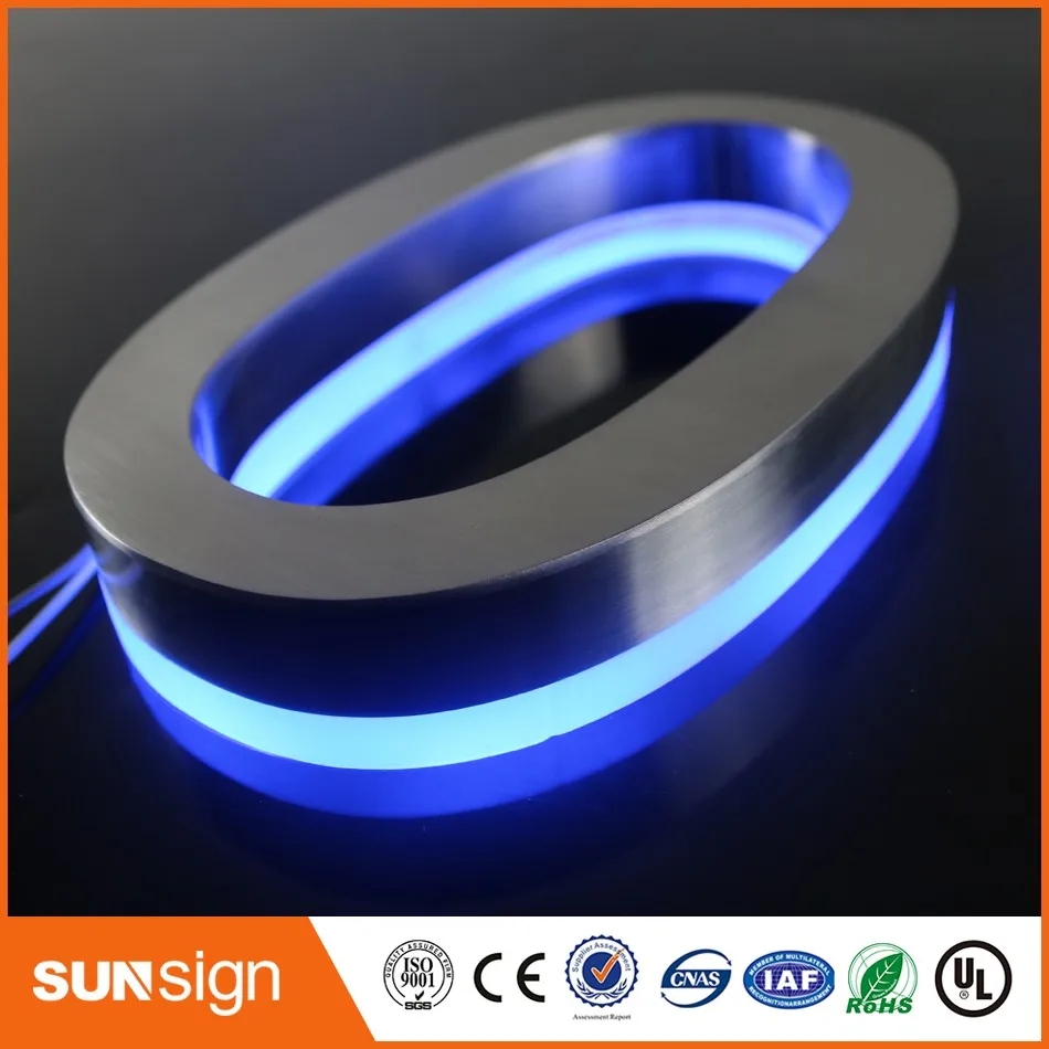 H25cmCustom Moderne Rvs Huisnummers