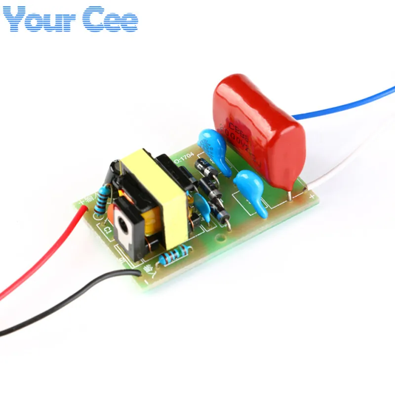 DC 3.7V to 1800V Booster Step Up Board Module Arc Pulse DC Motor with High Voltage Capacitors 3.7V to 5V Power Supply Module