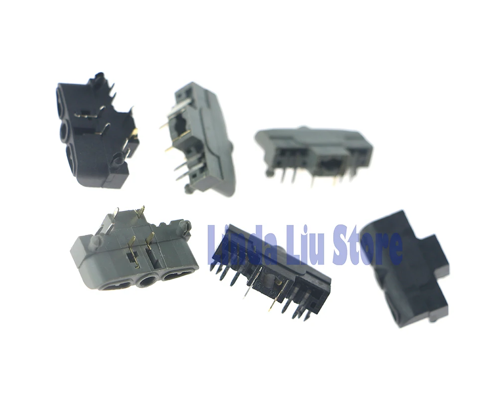 ChengChengDianWan 100 ชิ้น/ล็อตสีดําและสีเทาอะไหล่ซ่อมหูฟังซ็อกเก็ตสล็อตสําหรับ XBOX360 xbox 360 Wireless Wired Controller