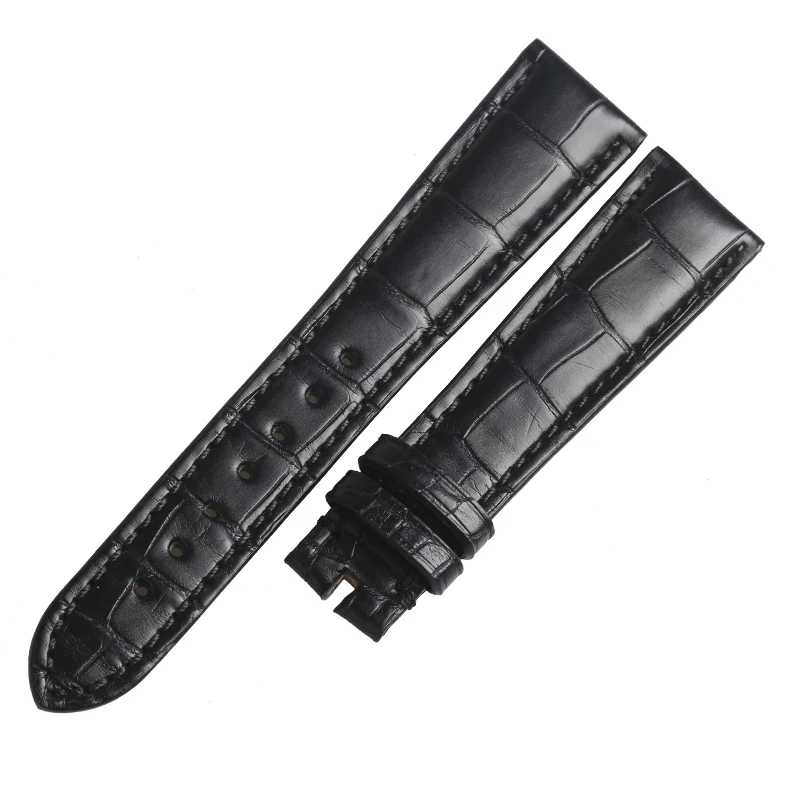 WENTULA watchbands for  ZENITH ELITE 691 /681/685 alligator skin /crocodile grain watch band  man