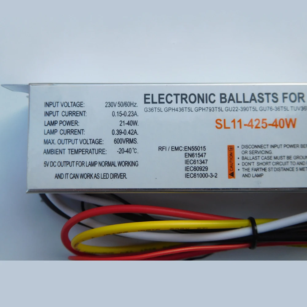 Imagem -03 - Balastro Eletrônico com Lâmpada Germicida Modelo t5 40w Lâmpada uv Embutida Tamanhos Diferentes G36t5l Tuv36wt5