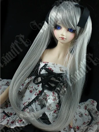 1/4 1/3 escala bjd/sd acessórios peruca de cabelo longo para acessórios de boneca bjd, boneca não incluída, sapatos, roupas e outros d1346