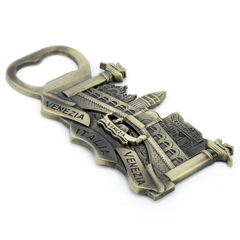 dongsheng Fashion St. Mark\'s Square Venice Italy Metal Keyring Italia Venezia Keychain Bottle Opener Alloy Key Chains Rings-50