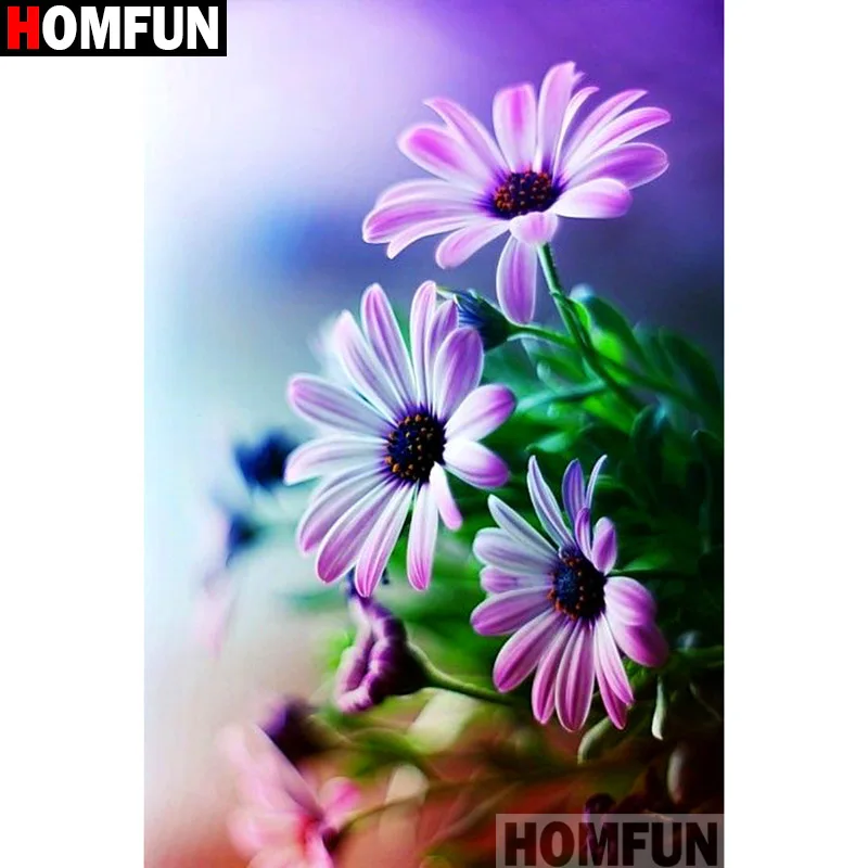 

HOMFUN Full Square/Round Drill 5D DIY Diamond Painting "Flower landscape" Embroidery Cross Stitch 3D Home Decor A10969