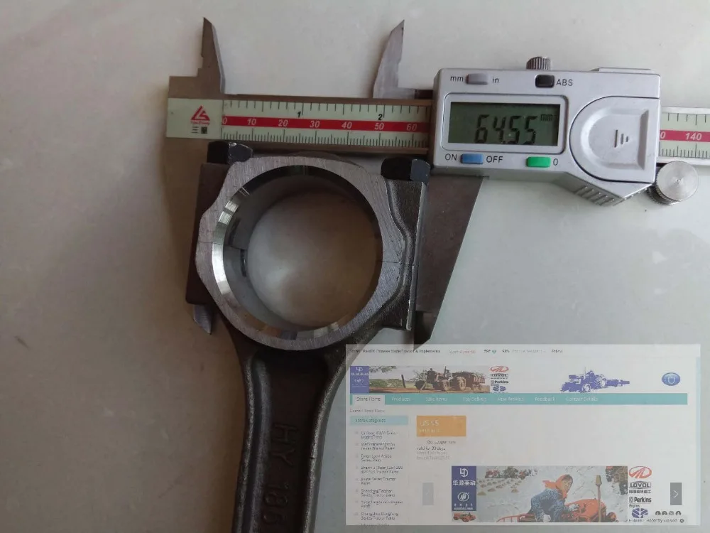 186F, motore 186F, la biella (diametro per grande finale è 40mm) con cuscinetto per KAMA series