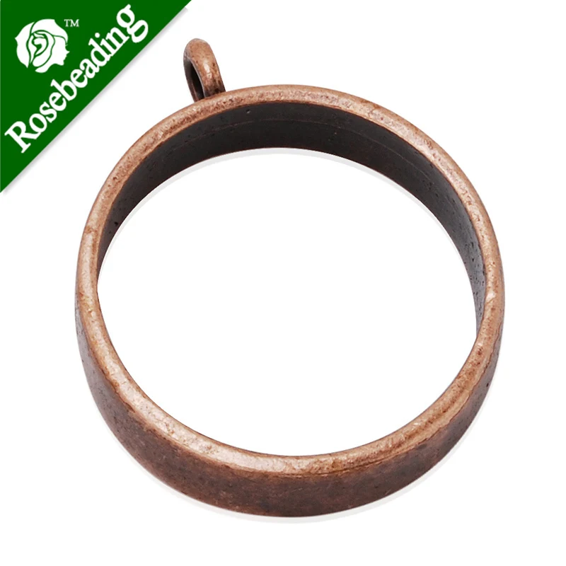 25mm round open back bezel pendant,bezels for resin,pressed flower jewelry,sold by 10pcs/pkg-100228