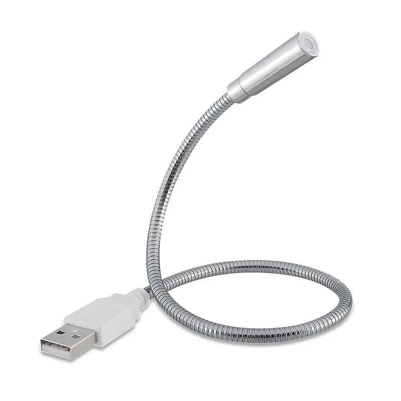 Flexible USB Spotlight LED Portable Book Reading Light NightLight Snake Shape Computer Lamp For Laptop Notebook PC Luminaria