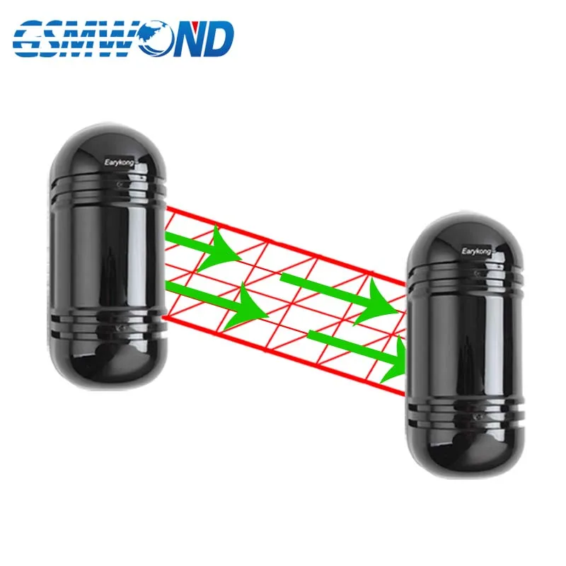 Wired Outdoor Waterproof Infrared Beam Detector, infrared barrier Detector for home burglar alarm system