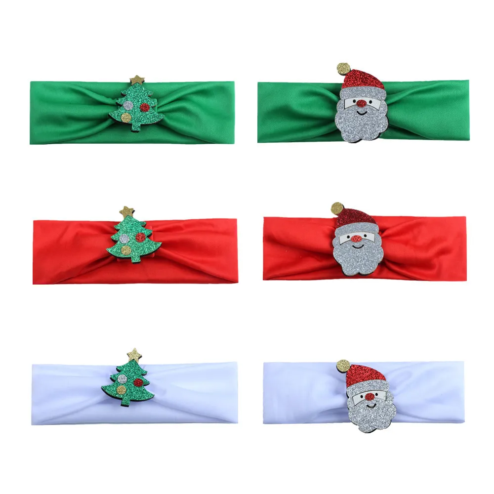 

2017 New 10pcs/lot Girls Christmas Creative Cartoon Pattern Hairbands Comfortable Simple Popular Headbands Exquisite turban