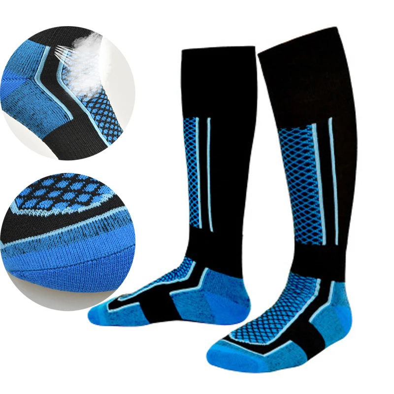 

New Breathable Ski Socks Thick Cotton Sports Snowboard Cycling Skiing Socks Men Women Moisture Absorption High Elastic Socks