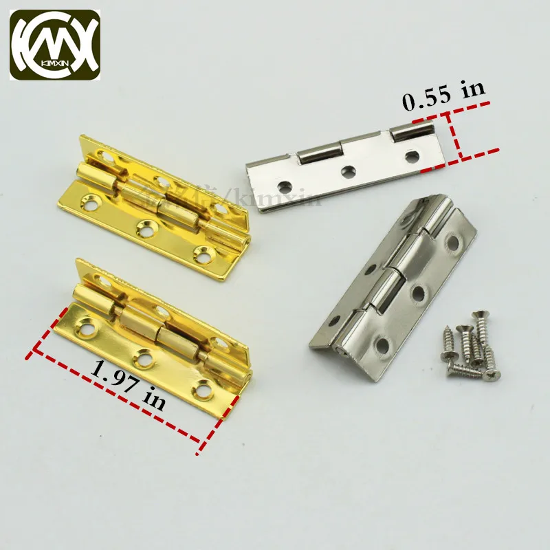 14*50 mét 10 cái vàng/nickel Trong kho hộp nhỏ bản lề Bản Lề đối với trang sức hộp Bản Lề đối với tủ bếp và bản lề đồ nội thất