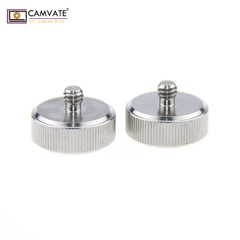 CAMVATE 2 Pieces Standard Thread Adapter Connector With 1/4