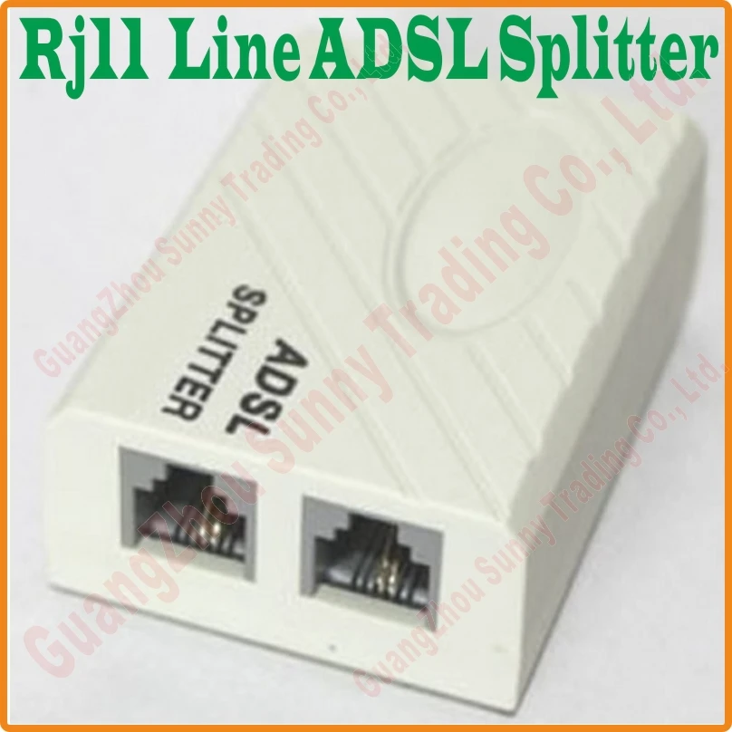High quality! NEW RJ11 Line ADSL DSL Modem Phone Splitter Filter Adapter, ADSL Splitter image 4