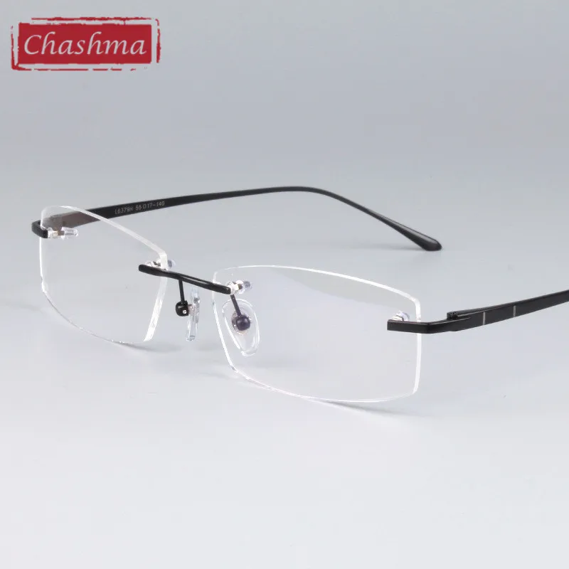 

Chashma Men and Women Pure Titanium Light Rimless Designer Glasses Quality Frame Frameless Eyeglasses for Male and Female