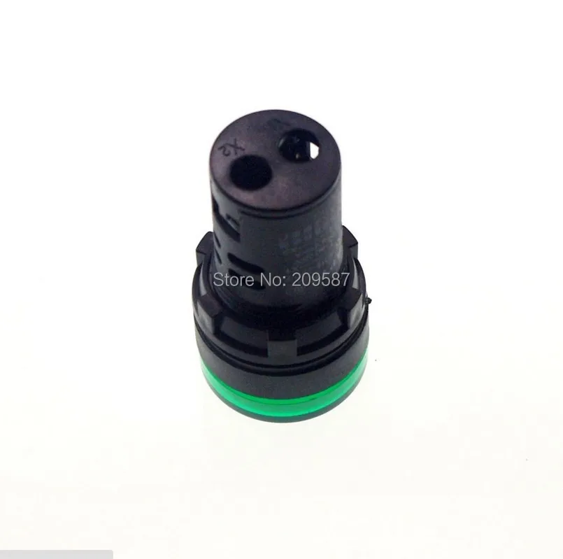 

10pcs 24V 22mm Green LED Power Indicator Signal Light